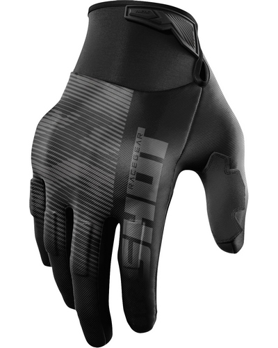 Gants Moto Cross SHOT Drift Tactic CE noir-gris Gants Moto Cross SHOT Drift Tactic CE noir-gris