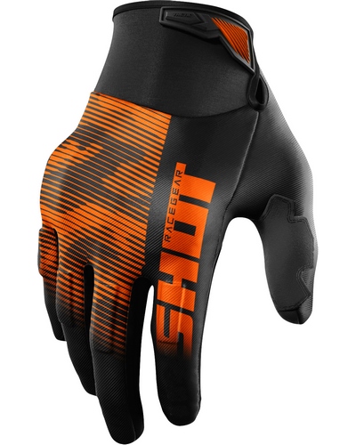Gants Moto Cross SHOT Drift Tactic CE noir-orange Gants Moto Cross SHOT Drift Tactic CE noir-orange