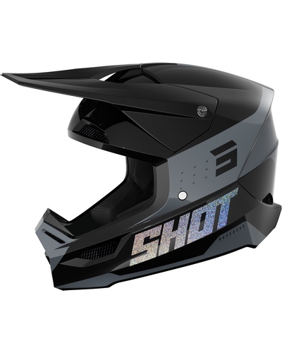 Casque Moto Cross SHOT Furious League noir