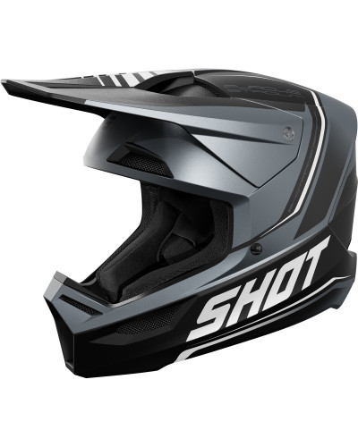 Casque Moto Cross SHOT Furious Stadium noir mat