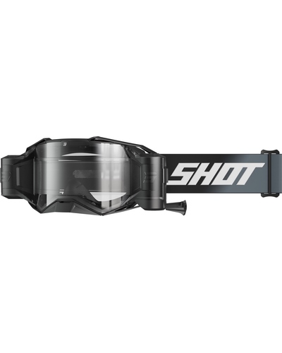 Masque Moto Cross SHOT Lite Roll-off Solid noir mat