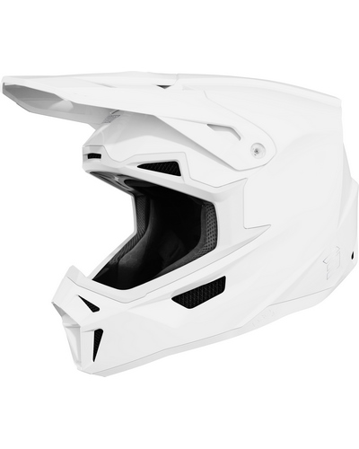 Casque Moto Cross SHOT Lite Solid blanc