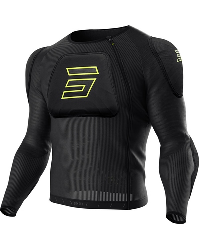 Gilet de Protection Moto SHOT Prime noir-jaune