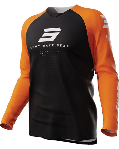 Maillot Moto Cross SHOT Raw Escape orange