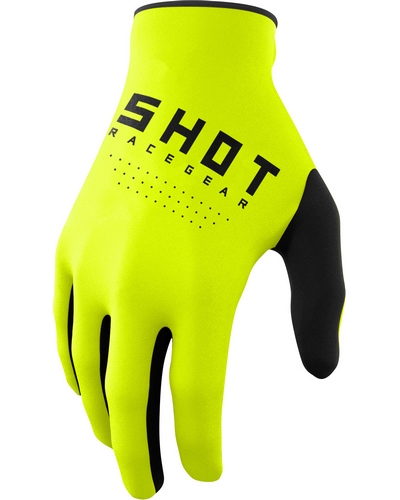 Gants Moto Cross SHOT Raw jaune