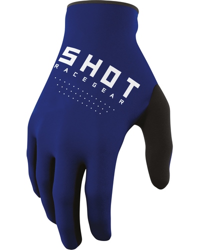 Gants Moto Cross SHOT Raw kid bleu