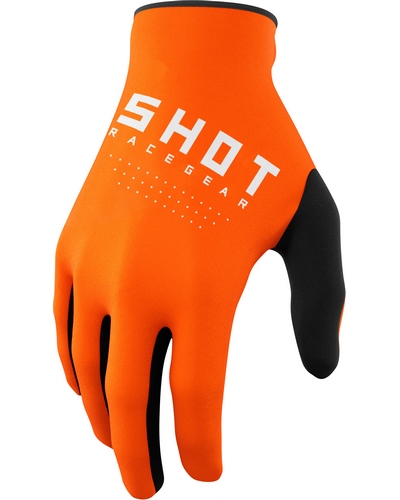 Gants Moto Cross SHOT Raw kid orange