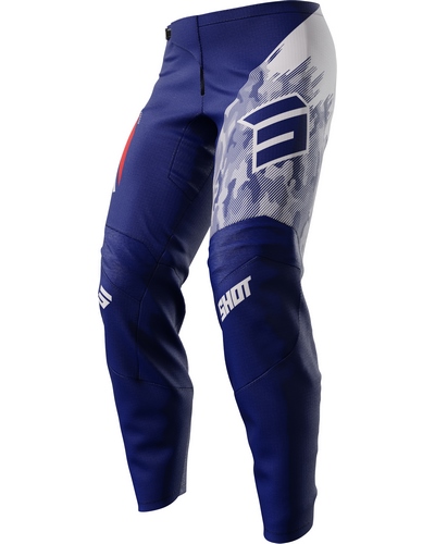 Pantalon Moto Cross SHOT Raw Matrix kid bleu