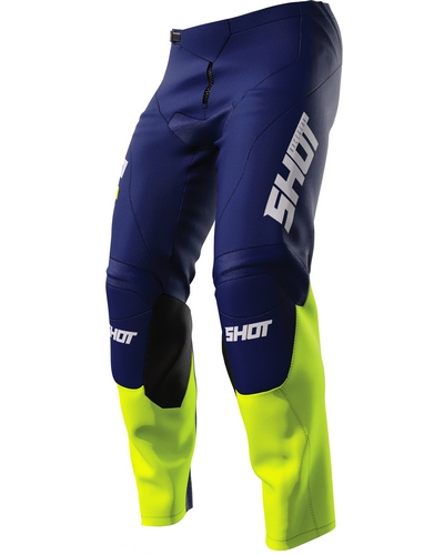 Pantalon Moto Cross SHOT Raw Reflex kid bleu