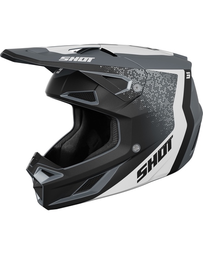Casque Moto Cross SHOT Speed Hubrid gris mat Casque Moto Cross SHOT Speed Hubrid gris mat