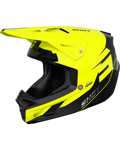 Casque Moto Cross SHOT Speed S jaune