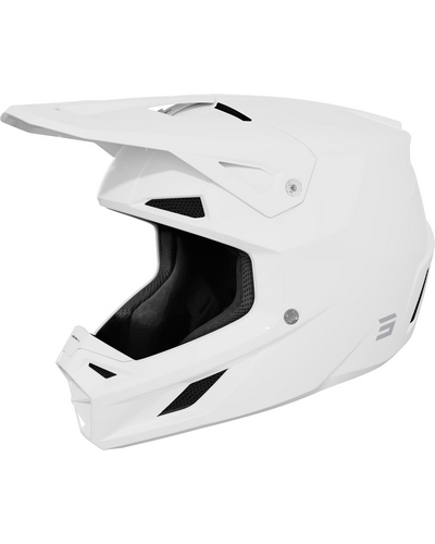 Casque Moto Cross SHOT Speed Solid blanc Casque Moto Cross SHOT Speed Solid blanc