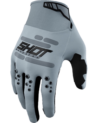 Gants Moto Cross SHOT Vision CE gris