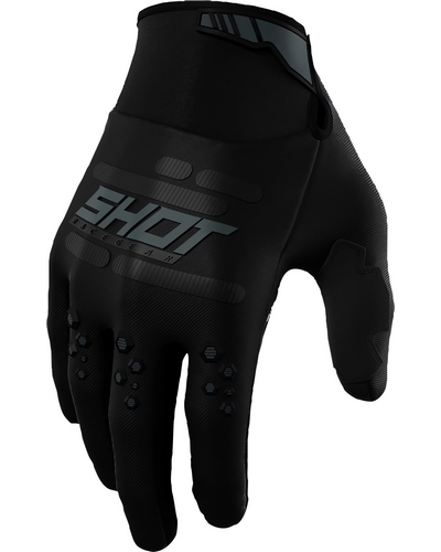 Gants Moto Cross SHOT Vision CE noir