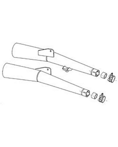 SILENCIEUX TYPE ORIGINE SITO Honda VF 750F/1000F Chrome SILENCIEUX TYPE ORIGINE SITO Honda VF 750F/1000F Chrome