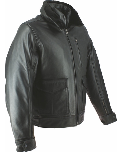 Blouson Cuir Moto SOUBIRAC ALPHA-waterproof NOIR