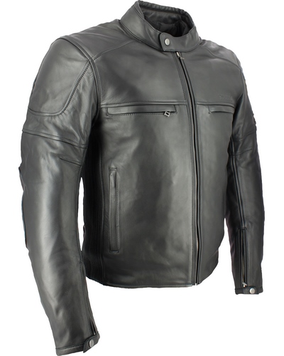 Blouson Cuir Moto SOUBIRAC BRYCE NOIR