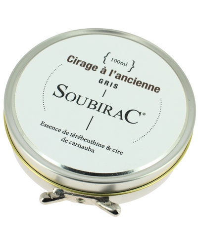 Produits Entretien Cuir Moto SOUBIRAC CIRAGE 100 ml GRIS