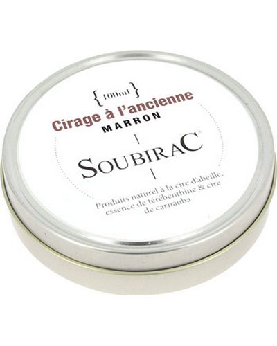 Produits Entretien Cuir Moto SOUBIRAC CIRAGE 100 ml MARRON