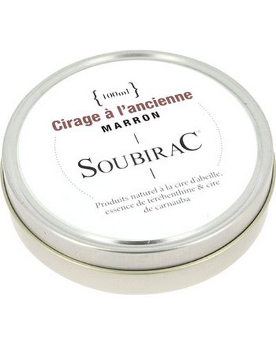 Produits Entretien Cuir Moto SOUBIRAC CIRAGE 100 ml MARRON