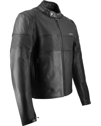 Blouson Cuir Moto SOUBIRAC ETE VIGO NOIR