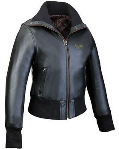 Blouson Cuir Moto SOUBIRAC GLAM II NOIR