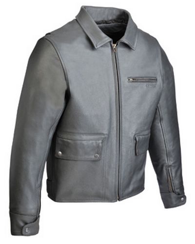 Blouson Cuir Moto SOUBIRAC HEDLAND-waterproof NOIR