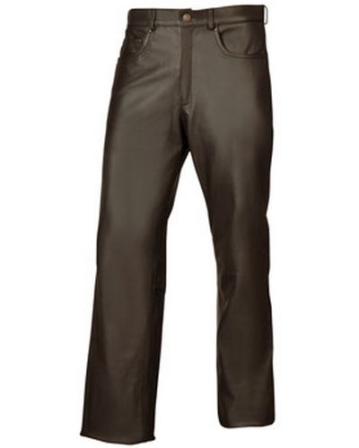 Pantalon Cuir Moto SOUBIRAC JEAN'S CUIR HOMME ETANCHE MARRON