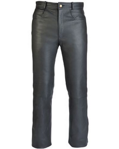 Pantalon Cuir Moto SOUBIRAC Jean's cuir NOIR