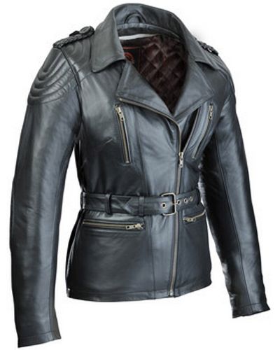 Veste Cuir Moto SOUBIRAC RITA NOIR