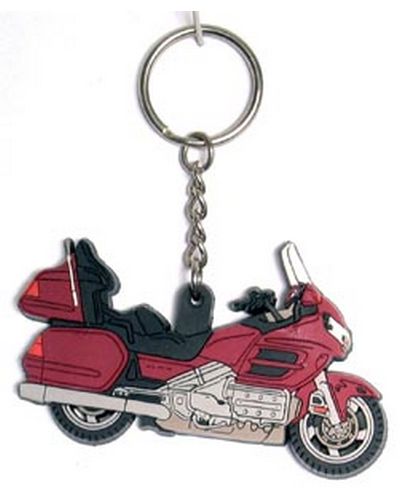 Porte-clés Brodé Moto "BUT DID YOU DIE" - Pour Motos, Scooters, Vélos, Voitures - Noir Et Rouge, 15 Cm