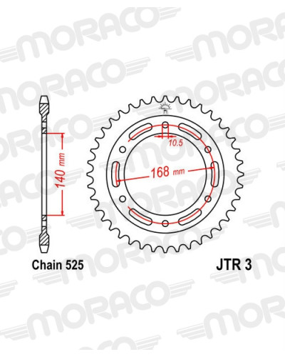 Couronne Moto SUPERSPROX Couronne acier