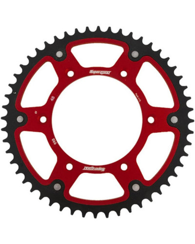 Couronne Moto SUPERSPROX Couronne Stealth Supersprox Rouge 48D Pas 520 Couronne Moto SUPERSPROX Couronne Stealth Supersprox Rouge 48D Pas 520