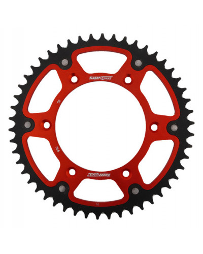 Couronne Moto SUPERSPROX Couronne Stealth Supersprox Rouge 50D Pas 520 Couronne Moto SUPERSPROX Couronne Stealth Supersprox Rouge 50D Pas 520