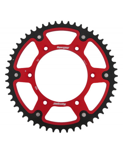 Couronne Moto SUPERSPROX Couronne Stealth Supersprox Rouge 52D Pas 520 Couronne Moto SUPERSPROX Couronne Stealth Supersprox Rouge 52D Pas 520