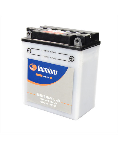 Batterie Moto TECNIUM Batterie TECNIUM BB12AL-A2 conventionnelle livrée avec pack acide