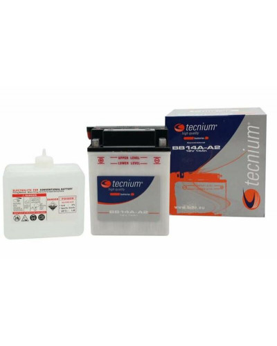 Batterie Moto TECNIUM Batterie TECNIUM BB16AL-A2 conventionnelle livrée avec pack acide