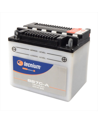 Batterie Moto TECNIUM Batterie TECNIUM BB7C-A conventionnelle livrée avec pack acide Batterie Moto TECNIUM Batterie TECNIUM BB7C-A conventionnelle livrée avec pack acide