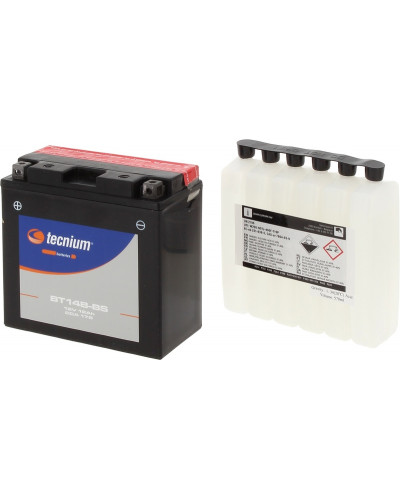 Batterie Moto TECNIUM Batterie TECNIUM BT14B-BS sans entretien livrée avec pack acide Batterie Moto TECNIUM Batterie TECNIUM BT14B-BS sans entretien livrée avec pack acide