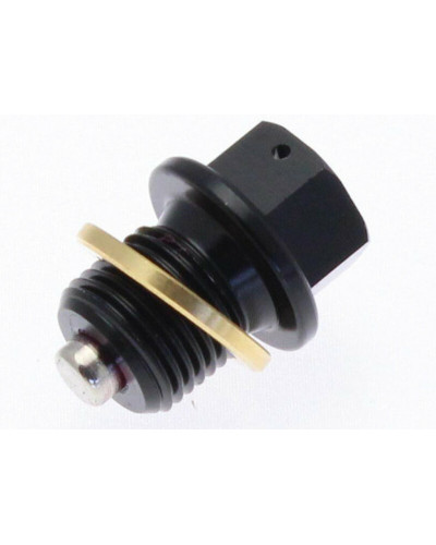 Accessoires Filtres Moto TECNIUM Bouchon de vidange TECNIUM aimanté M10x1 25x14 alu noir