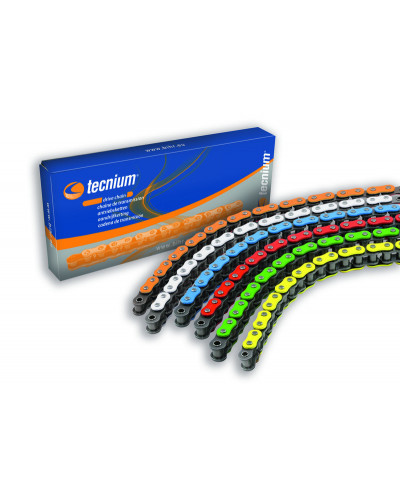 Chaine Moto TECNIUM Chaine de transmission Tecnium 420 SV jaune 140 maillons Chaine Moto TECNIUM Chaine de transmission Tecnium 420 SV jaune 140 maillons