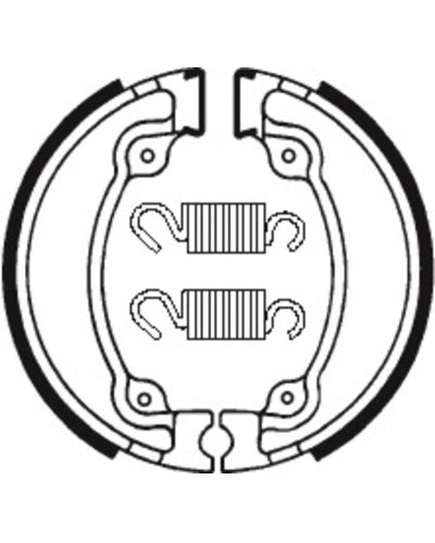 Machoires Frein Moto TECNIUM Machoires de frein TECNIUM BA026 organique