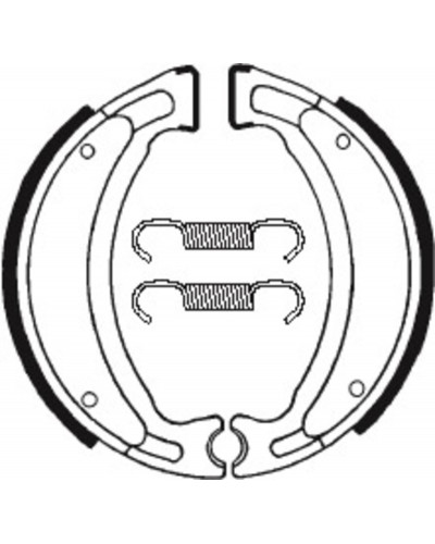Machoires Frein Moto TECNIUM Machoires de frein TECNIUM BA028 organique Machoires Frein Moto TECNIUM Machoires de frein TECNIUM BA028 organique