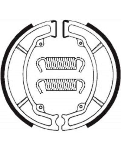 Machoires Frein Moto TECNIUM Machoires de frein TECNIUM BA034 organique Machoires Frein Moto TECNIUM Machoires de frein TECNIUM BA034 organique