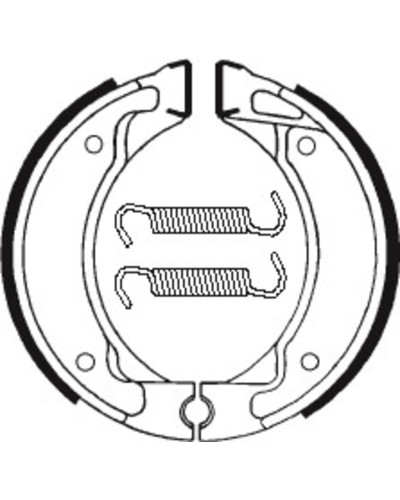 Machoires Frein Moto TECNIUM Machoires de frein TECNIUM BA050 organique