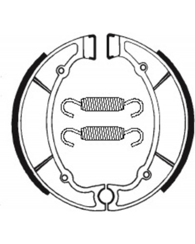 Machoires Frein Moto TECNIUM Machoires de frein TECNIUM BA064 organique