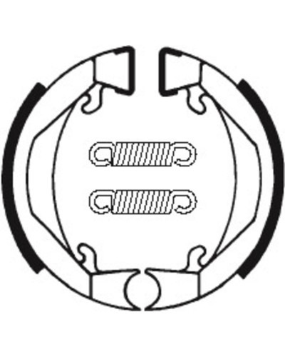 Machoires Frein Moto TECNIUM Machoires de frein TECNIUM BA074 organique