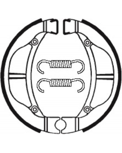 Machoires Frein Moto TECNIUM Machoires de frein TECNIUM BA093 organique