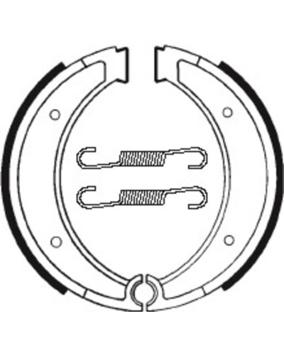 Machoires Frein Moto TECNIUM Machoires de frein TECNIUM BA116 organique