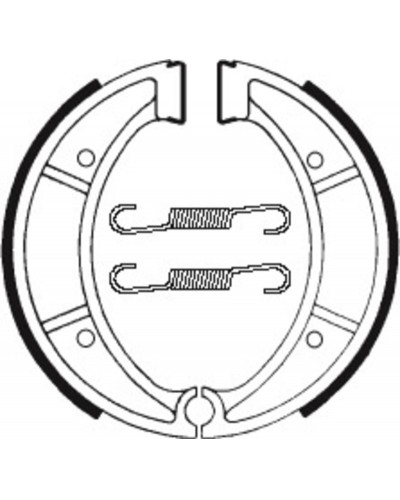 Machoires Frein Moto TECNIUM Machoires de frein TECNIUM BA117 organique Machoires Frein Moto TECNIUM Machoires de frein TECNIUM BA117 organique